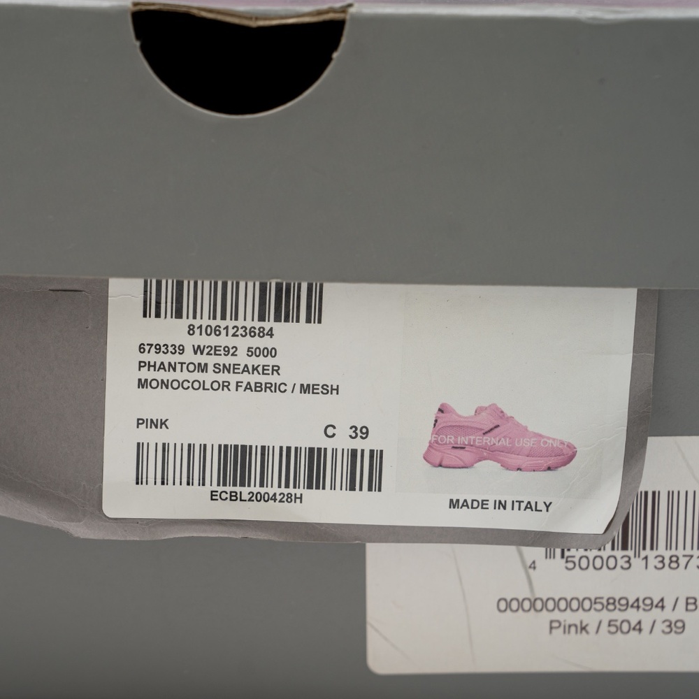 size 39 EU / 9 US Balenciaga Phantom Sneakers Pink Mesh - Picture 12 of 12